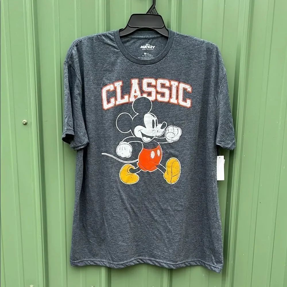 Men’s Super Soft Mickey Mouse Graphic Short Sleeve T-Shirt Size 2XL